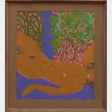 Nude Reclining by William Schock, Gouache on paper, offered Apr 2016