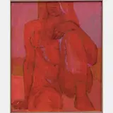 Red Nude by William Schock, Oil on canvas, offered Apr 2016
