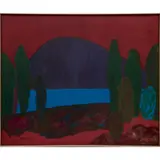 Jordan Pond, Maine by William Schock, Oil on canvas, offered Apr 2016