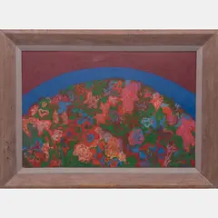 Hillock by William Schock, Oil on board, offered Apr 2016