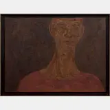 Head, Ochre and Brown by William Schock, Oil on board, offered Apr 2016