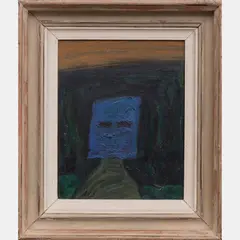 Blue Mask by William Schock, Acrylic on board, offered Apr 2016