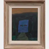 Blue Mask by William Schock, Acrylic on board, offered Apr 2016