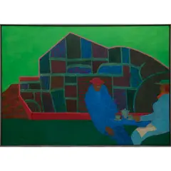 Roadside Picnic, Devon by William Schock, Acrylic on canvas, offered Apr 2016