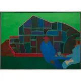 Roadside Picnic, Devon by William Schock, Acrylic on canvas, offered Apr 2016
