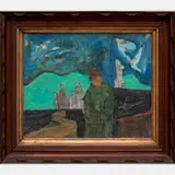 Visit to Urquhart Castle, Scotland by William Schock, Gouache on paper, offered Apr 2016