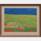 Landscape by William Schock, Acrylic on paper, offered Apr 2016