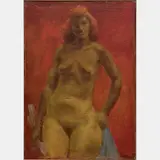 Yellow Nude by William Schock, 1948, Oil on canvas, offered Apr 2016