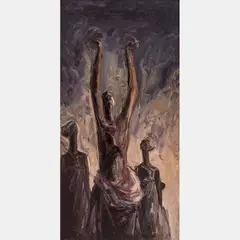 Chant by Emmanuel Glover, Oil on canvas, offered Apr 2016