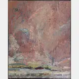 Jr. (20th Century) Autumn Sky by Elmer Day, Oil on masonite, offered Apr 2016