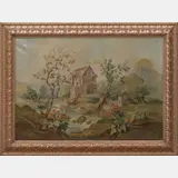 Untitled by A Continental Aubusson Cartoon, Oil on Cotton, offered Mar 2016