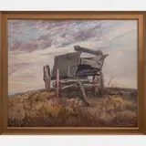 Landscape with Wagon by Francis Clark Brown, Oil on canvas, offered Mar 2016