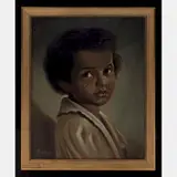 Crying Child by R. Delfino, Oil on canvas, offered Mar 2016