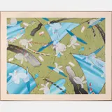 Indians Visit the Landscape II by Ken Nevadomi, Oil on canvas, offered Mar 2016