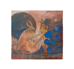 Untitled by Ben Smith, mixed media on paper, sold Jun 2026