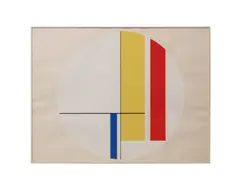 #3 series" - c. 1975 by Ilya Bolotowsky, serigraph on paper, sold Jun 2026