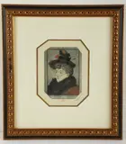 Femme a la Voilette by Eugène Delâtre, etching and aquatint, sold Jun 2024