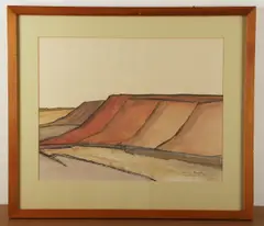 PA artist by Dennis Haggerty, oil on paper, sold Jun 2024