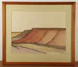 PA artist by Dennis Haggerty, oil on paper, sold Jun 2024