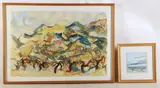 PA artist & Kathy Quigley 20th C by Dennis Haggerty, oil on paper, sold Jun 2024