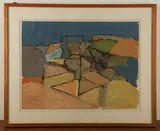 PA artist by Dennis Haggerty, oil on paper, sold Jun 2024