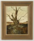 PA artist by Paul Scarborough, oil on masonite, sold Jun 2024