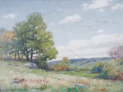 PA artist by John Raught, oil on canvas, sold Jun 2024