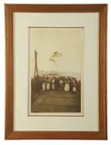 Untitled by Edgar Chahine, etching "Danseuse de Corde", sold Jun 2024