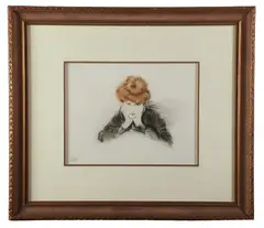 Untitled by Paul César Helleu, etching "Madame Helleu", sold Jun 2024
