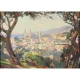 St Ignatius Church by Vasyl V. Krychevsky, oil on canvas board, sold May 2022