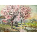 Le Printemps by Julien Dupré, 1892, watercolor on paper, sold May 2022