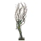 Abstract Tree Figure by Denis Chetboune, circa 2012, bronze sculpture, sold May 2022