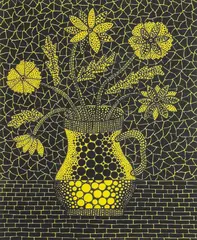 Vase (I) by Yayoi Kusama, 1992, lithograph in colors, sold May 2022