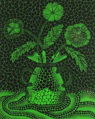 Three Flowers III by Yayoi Kusama, 1992, lithograph in colors, sold May 2022