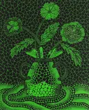 Three Flowers III by Yayoi Kusama, 1992, lithograph in colors, sold May 2022
