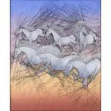 Untitled by Guillame Azoulay, serigraph, sold May 2022