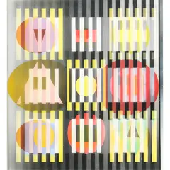 Untitled by Yaacov Agam, screenprint), sold May 2022