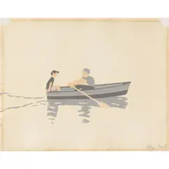 Rowboat by Alex Katz, screenprint, sold May 2022