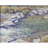 Pool of Gems by Gary Ray, oil on canvas, sold May 2022