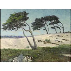 Untitled by Dennis Westerling, oil on masonite, sold May 2022