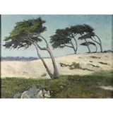 Untitled by Dennis Westerling, oil on masonite, sold May 2022