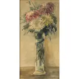 Floral Still Life by William A. Gaw, watercolor, sold May 2022