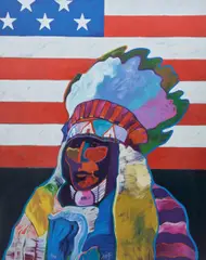 O' Say Can You See, 1995 by John Nieto, 1995, colour serigraph, sold Sep 2026
