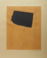 Oy/Yo (B. 196), 1978 by Robert Motherwell, 1978, aquatint, sold Sep 2026