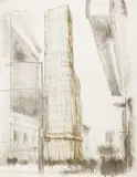 Allied Chemical Tower, Packed, Project for 1 Times Square, New York, from (Some) Not Reali by Christo, coloured lithograph, sold Sep 2026