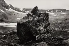 Touching Boulders by Hand by Hamish Fulton, inkjet print, sold Sep 2026