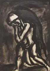 Miserere XXIV : Hiver lèpre de la terre by Georges Rouault, aquatint, sold Sep 2026