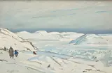 Pack Ice, Frobisher Bay (Apex, N.W.T.), Baffin Island, 1969 by George Lorne Holland Bouchard, 1969, oil on canvas, sold Sep 2026