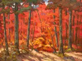Sous bois Quebecoise by Armand Tatossian, oil on canvas, sold Sep 2026