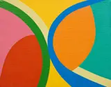 Untitled Abstraction, 1977, 1977 by Michèle Drouin, 1977, oil on canvas, sold Sep 2026